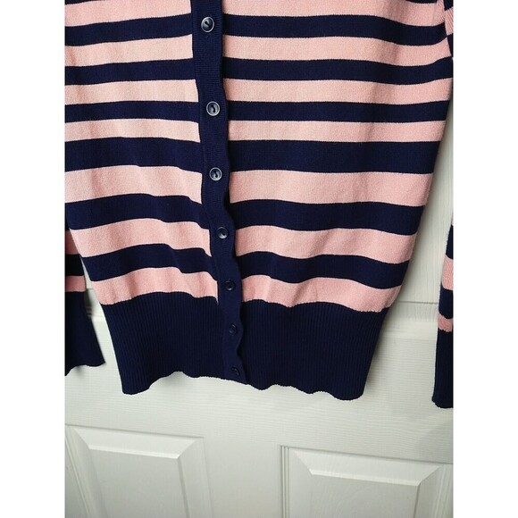 Vila Milano Blue Pink Button Front Long Sleeve Cardigan. Size M - Picture 5 of 9